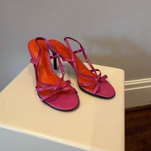 Designer Pink Sandals (size 6.5)